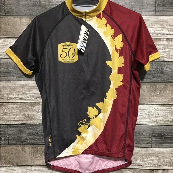 Primal Cycling Jersey Men’s Small Sports Cut Raglan Jersey Chateau St Michelle - Picture 3 of 11